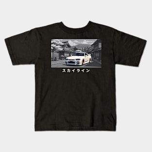 Nissan Skyline GTR R34 Kids T-Shirt